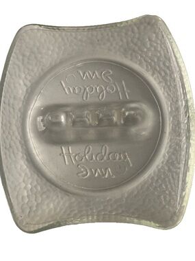 Vintage Ashtray Holiday Inn Pebbled Glass 3 Position Embossed Classic Style